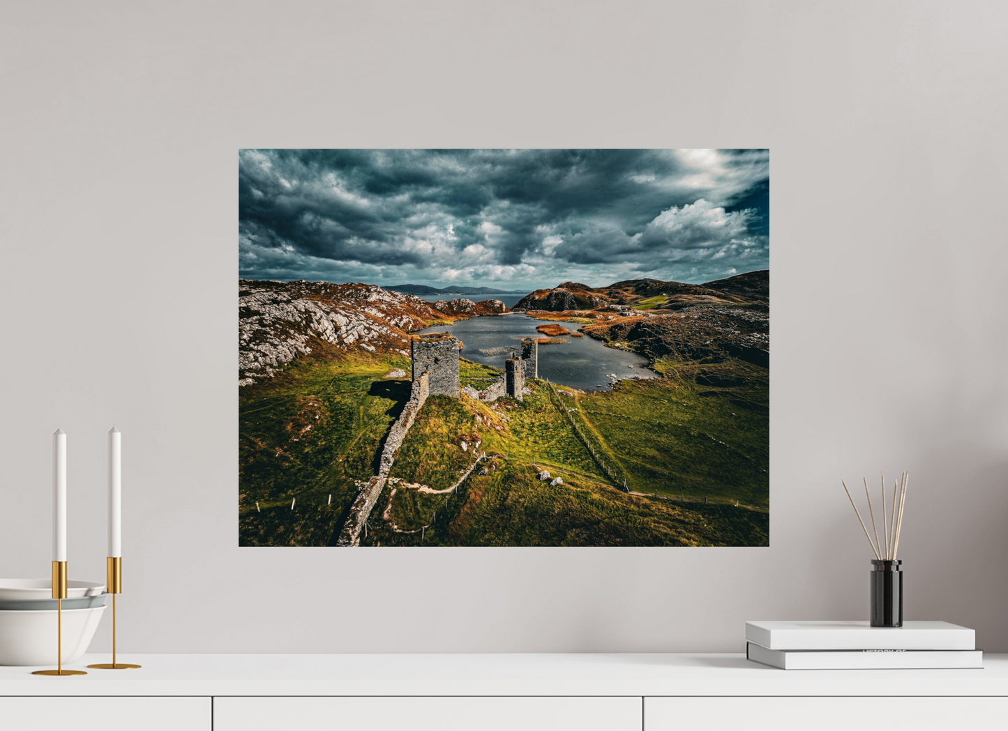 Three Castle Head Print