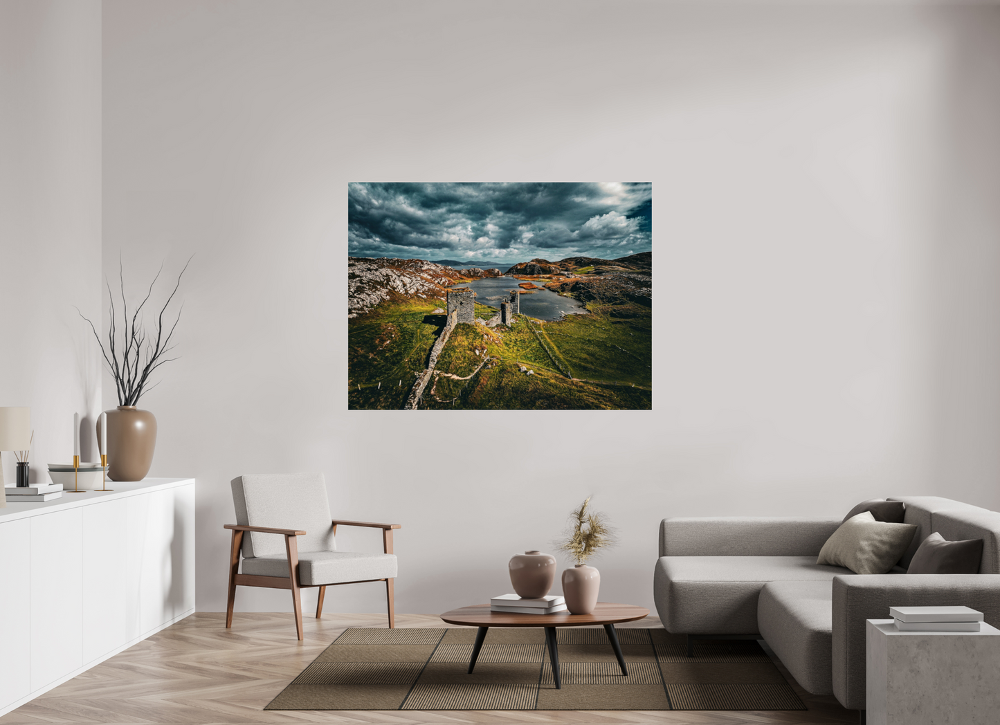 Three Castle Head Print