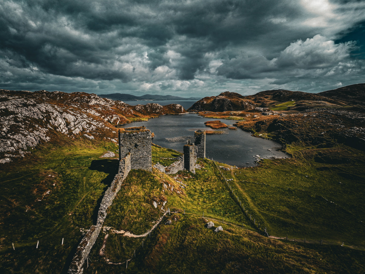 Three Castle Head Print