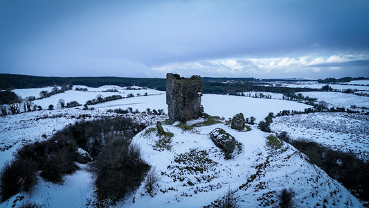 Shanid Castle In The Snow Print