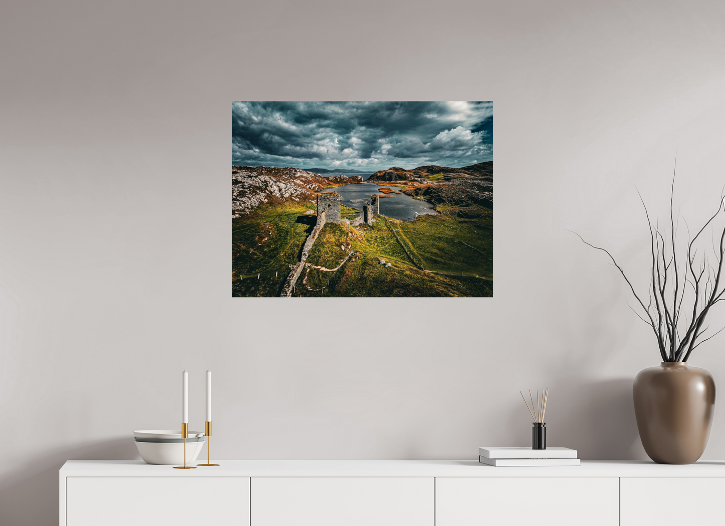 Three Castle Head Print